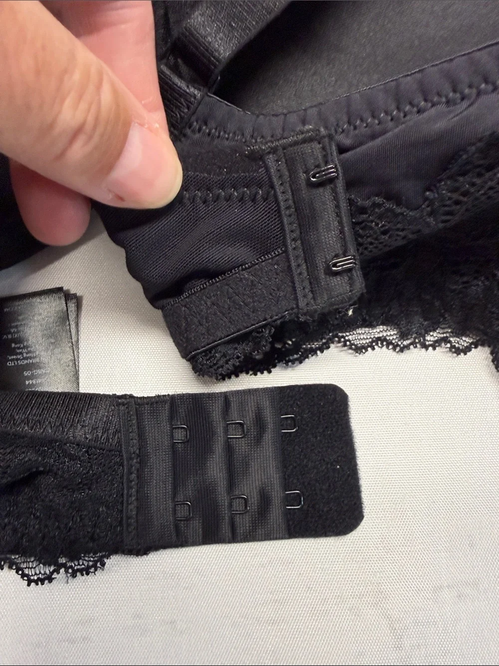 Dorina Curves NWT Black Lace Trim Adele 3 T-Shirt Padded Underwire Bra Size 36D